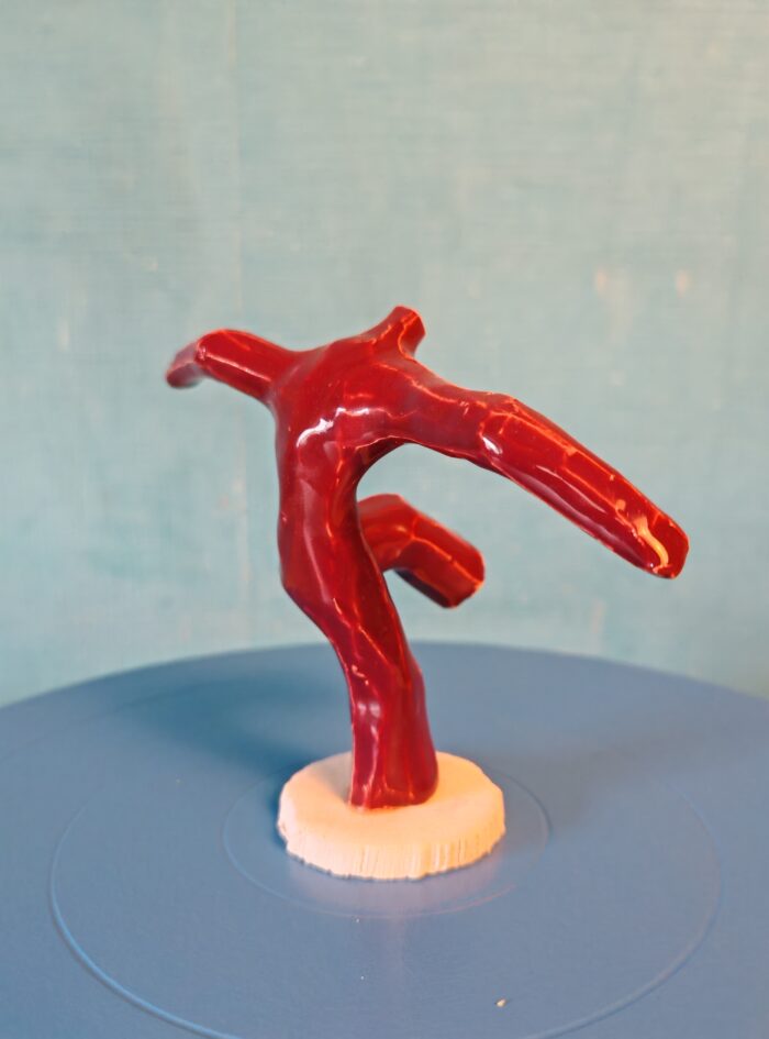 handmade red ceramic dancer (3)