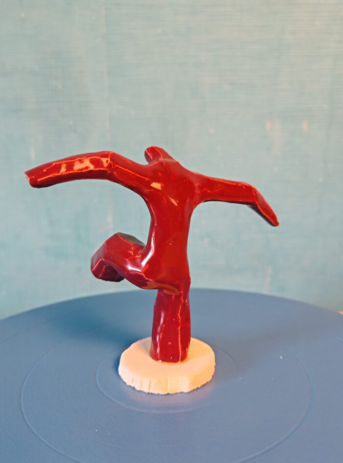 handmade red ceramic dancer (4)