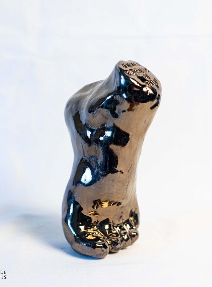 bronze ceramic foot gift for dancers