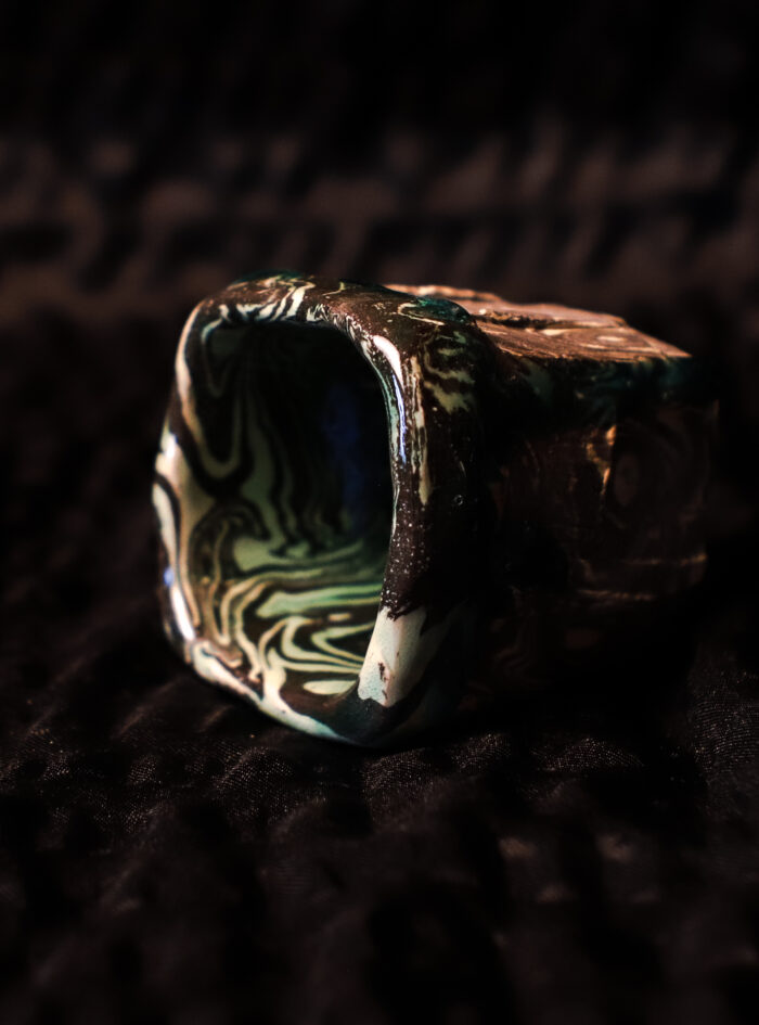 Handmade Whiskey Glass – Green Glaze
