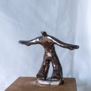 ceramic dancer golden glaze (5 of 10)