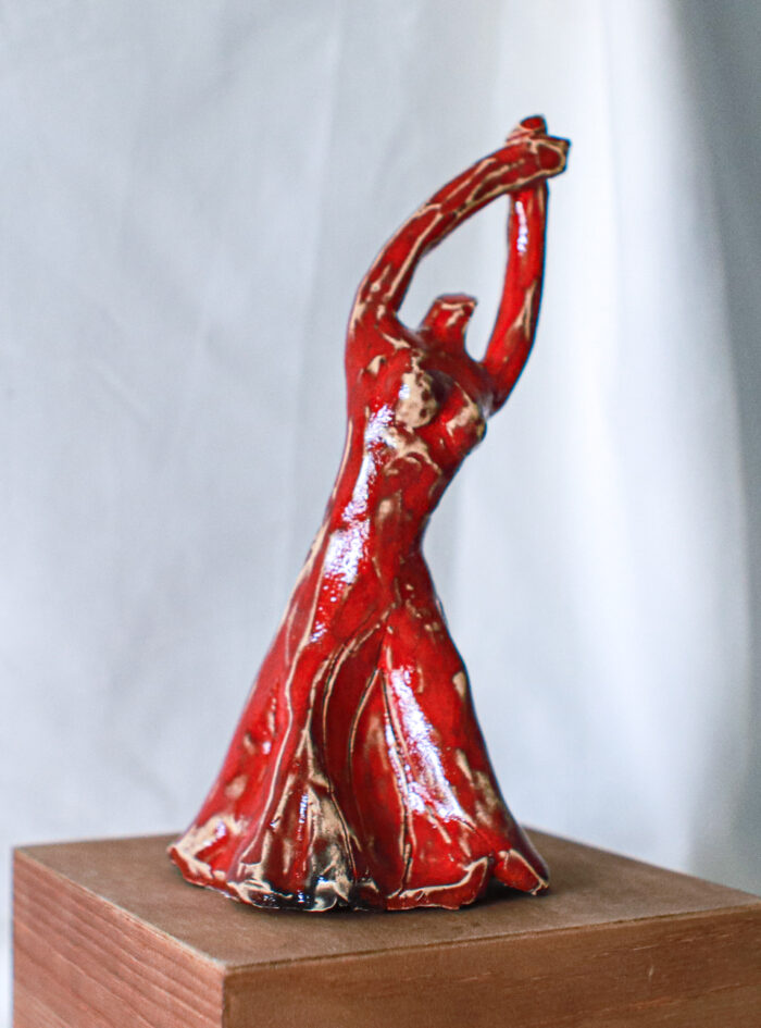 ceramic dancer red glaze 2 (2 of 10)