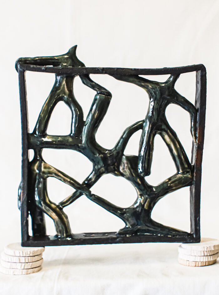 ceramic dancers wall art glazed (1 of 3)