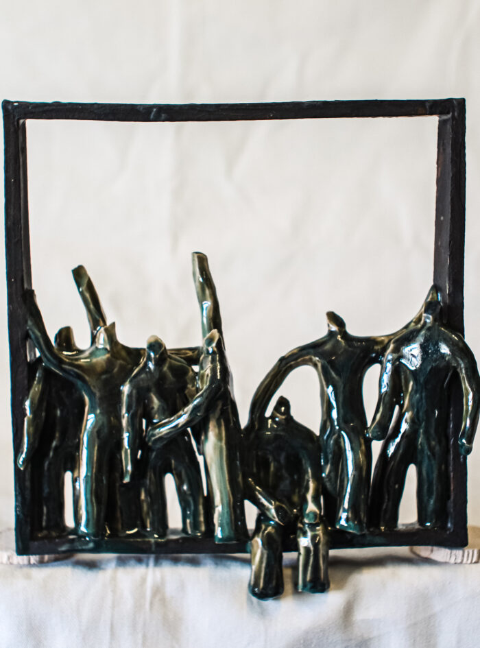 wall art ceramic dancers (1 of 11)