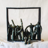 wall art ceramic dancers (1 of 11)