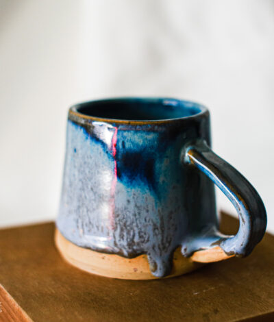 Handmade Blue Ceramic Tea & Coffee Mug – 170 ml Stoneware