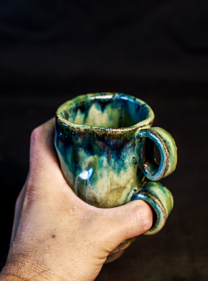 ceramic beer mug on black background (22 of 69)